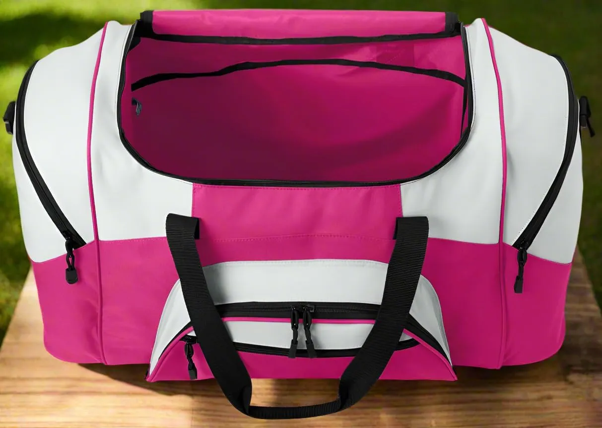 Marshall University Suitcase Duffle Bag Large Marshall Duffel Gift Idea for Her or Him (Pink)