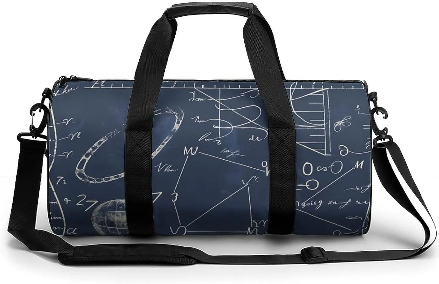 Math Formula Gym Bag Lightweight Duffel Bag Workout Bag Overnight Backpack Travel Bags for Men Women