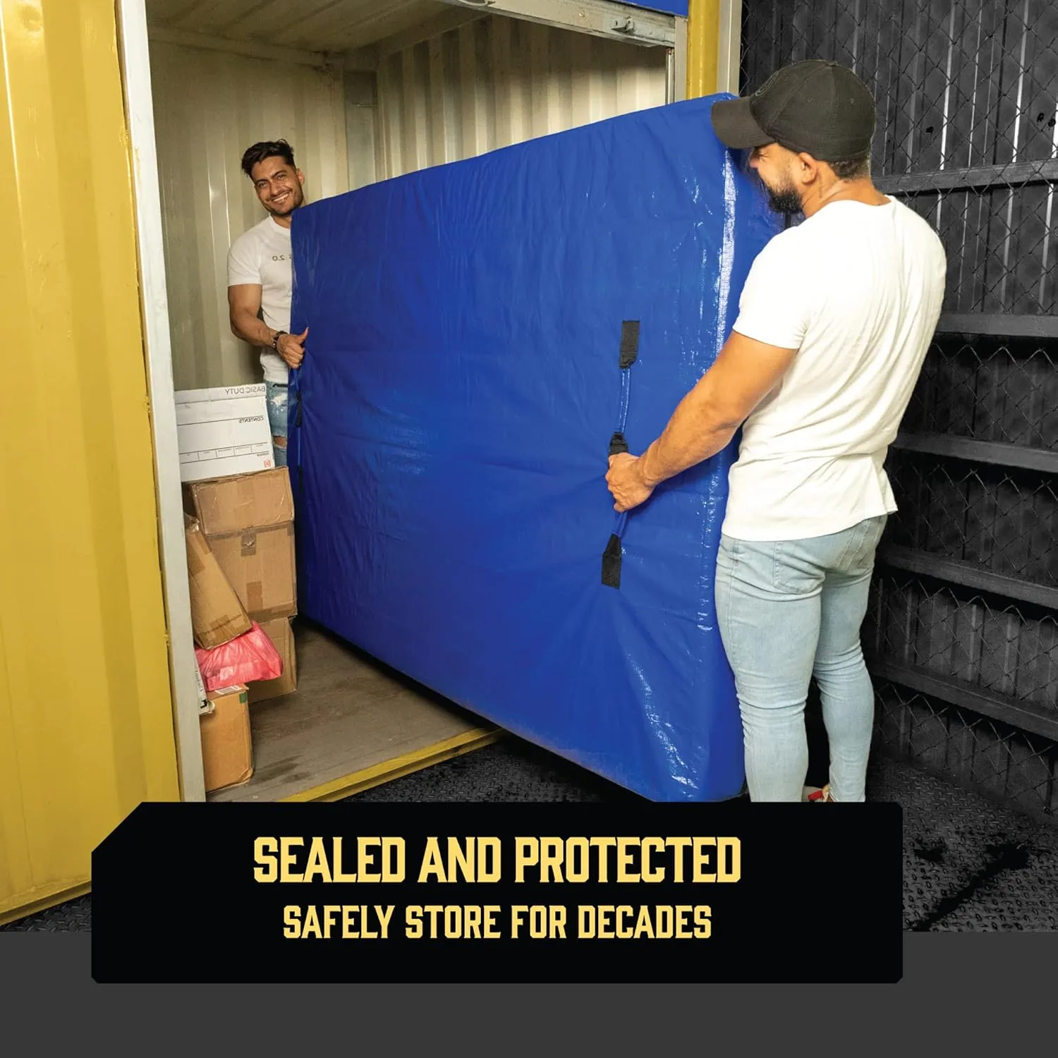Mattress Bags for Moving with 8 Handles - Twin XL Size - Extra-Thick Mattress Bag for Moving - Reusable Mattress Storage Bag - Mattress Cover for Moving with Zipper, Moving Mattress Bag Protector