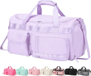 MAXTOP Travel Duffle Bag for Women Carry On Tote Weekender Overnight Bag Large Capacity Duffel Bag With Shoe Compartment,Gym Tote Bag with Dry and Wet Separation