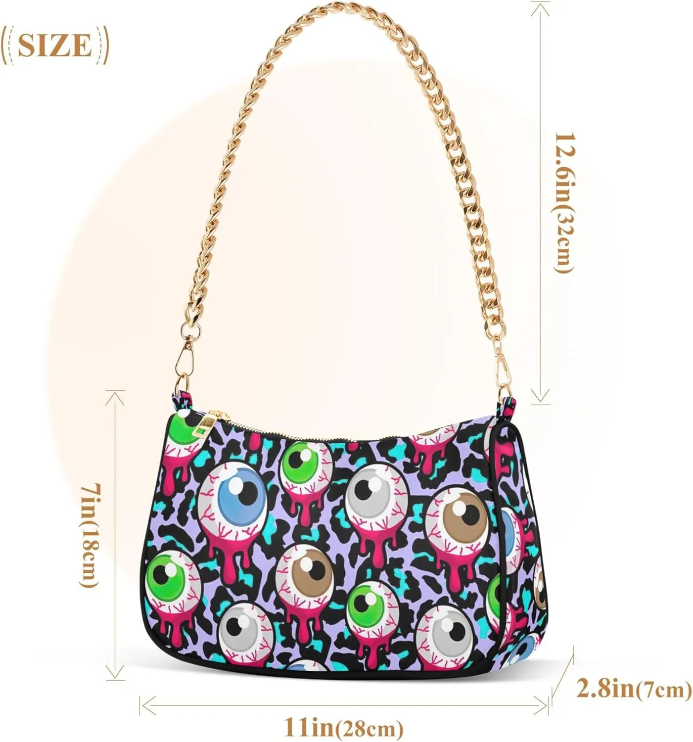 Meat Sushi Salmon Food Women's Purse Hobo Handbag Women Shoulder Handbag Chain Shoulder Bags Formal