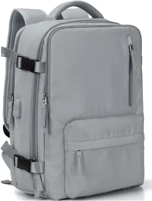 Men & Women Travel Minimalist Backpack Carry On Backpacks Airline Approved, Airplane Traveling Waterproof Duffel Bag With Shoe Compartment Casual Daypack
