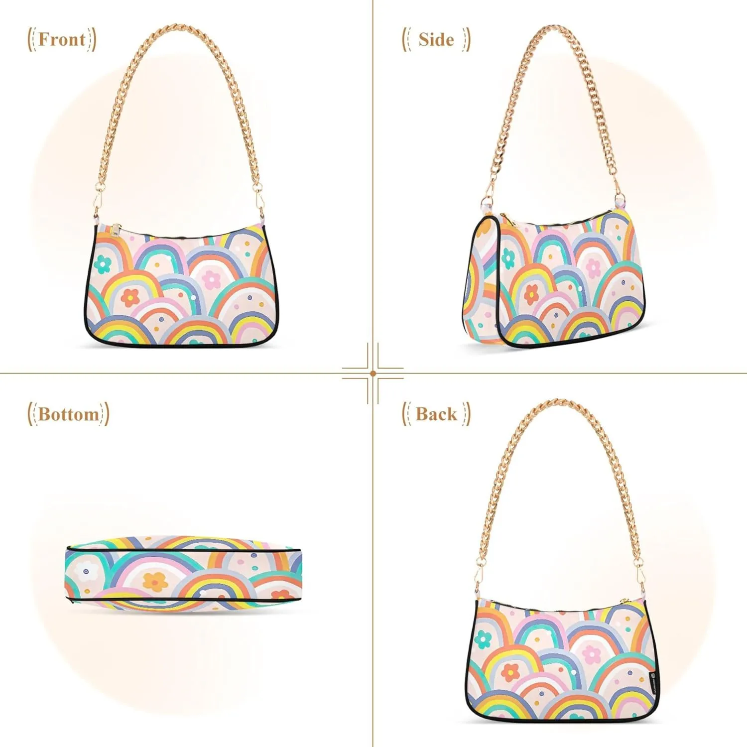 Mexican Skulls Wallet Purse Hobo Purses Women Designer Handbags Funny Cute Shoulder Bags