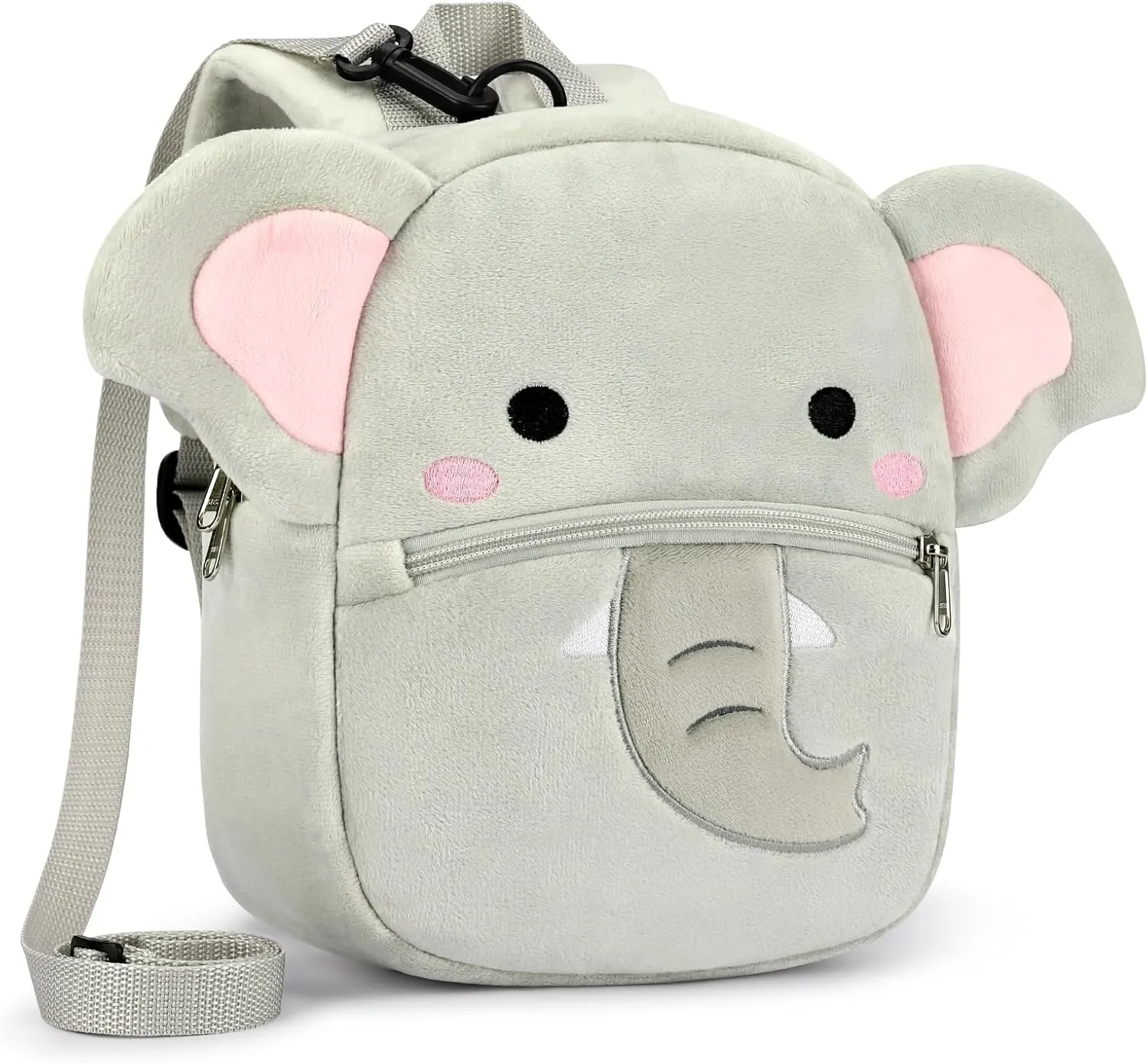 mibasies Toddler Backpacks for Girls 2-4: Plush Backpack -3D Animal Cartoon Mini Travel Bag -10 inch Toddler Backpack Leash