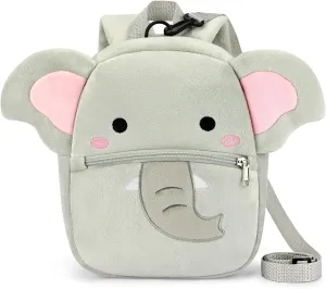 mibasies Toddler Backpacks for Girls 2-4: Plush Backpack -3D Animal Cartoon Mini Travel Bag -10 inch Toddler Backpack Leash