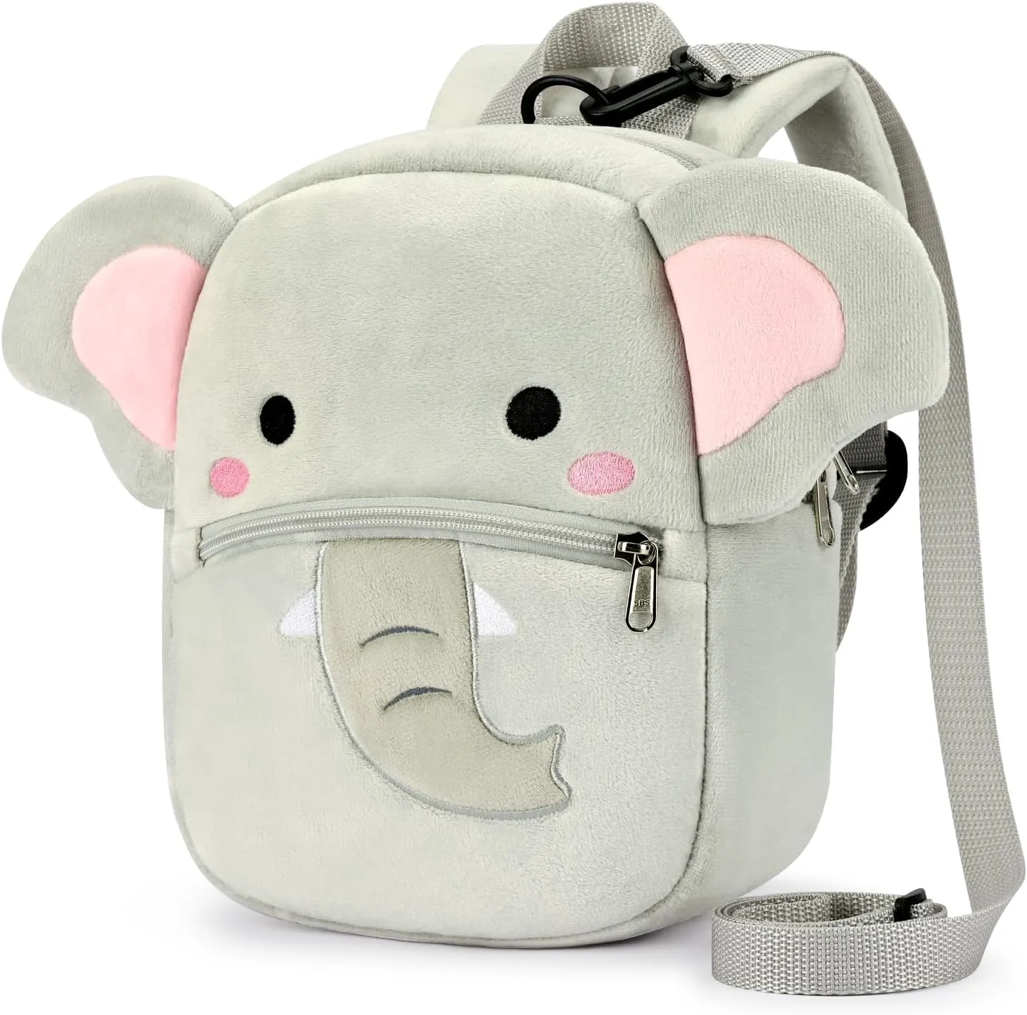 mibasies Toddler Backpacks for Girls 2-4: Plush Backpack -3D Animal Cartoon Mini Travel Bag -10 inch Toddler Backpack Leash