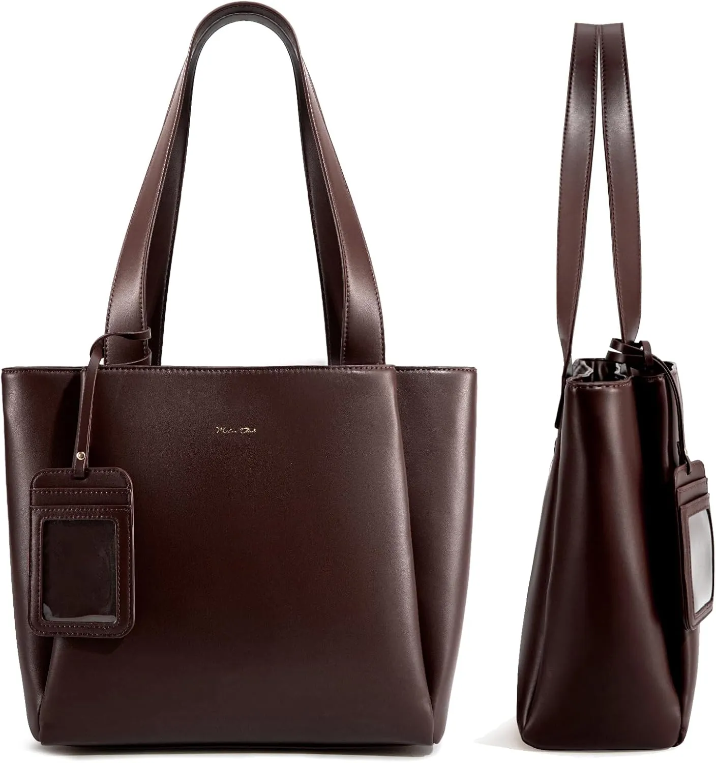 Milan Chiva Work Tote Bags for Women Middle Urban Tote Bag with Zip Compartments