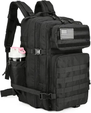 Military 45L Tactical Assault Backpack 3 day assault pack with Molle Waterproof backpack Rucksack for Tactical Backpacks