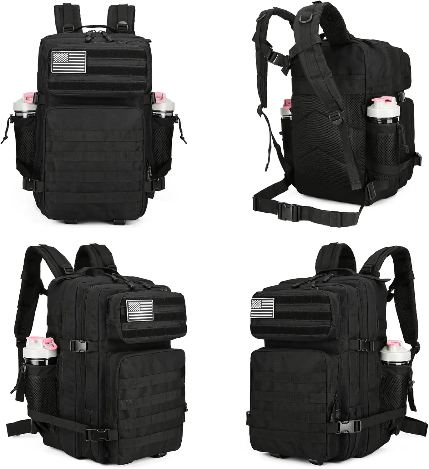 Military 45L Tactical Assault Backpack 3 day assault pack with Molle Waterproof backpack Rucksack for Tactical Backpacks