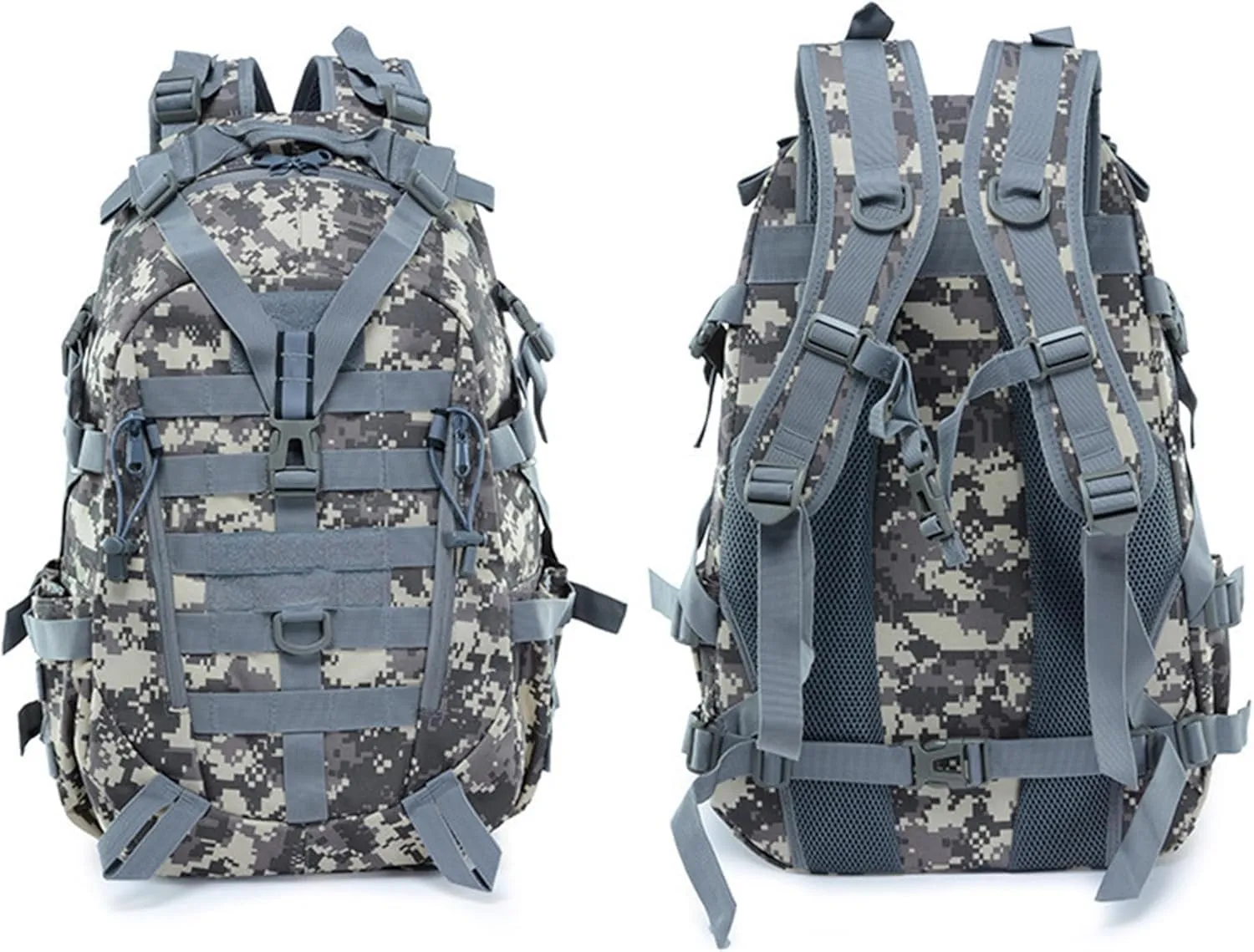 Military Tactical Backpack 25l for Men Hiking Camping Backpack with Luminous Strip Outdoor Hunting Daypack(A)