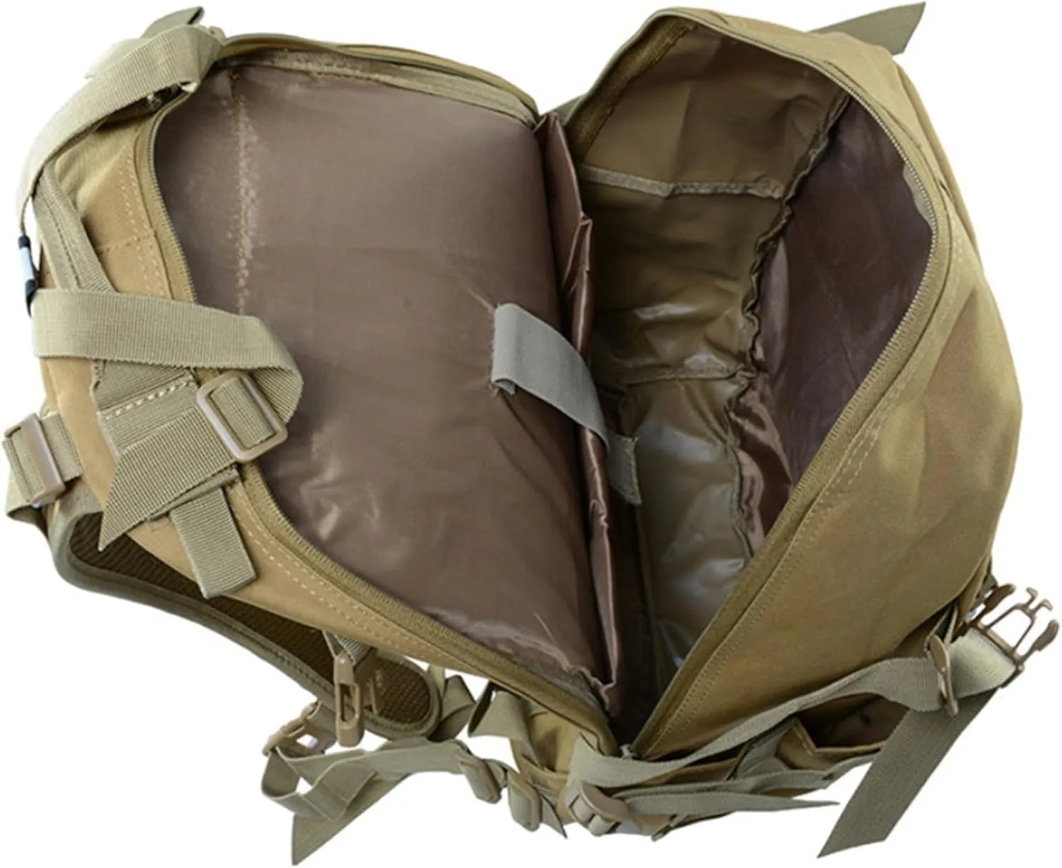 Military Tactical Backpack 25l for Men Hiking Camping Backpack with Luminous Strip Outdoor Hunting Daypack(A)