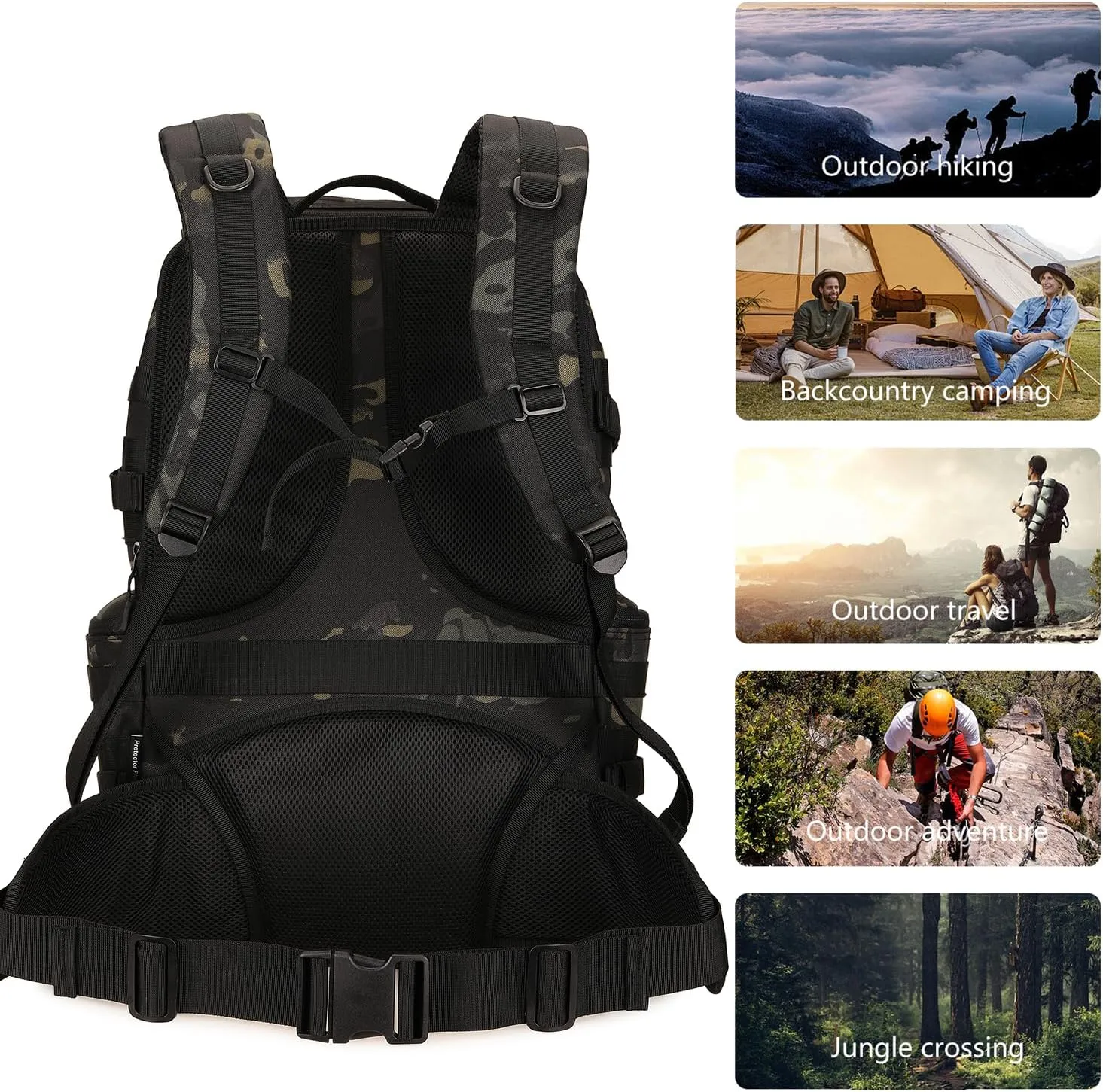 Military Tactical Backpack Waterproof Outdoor Hunting Backpack Large Capacity Hunting Day Pack