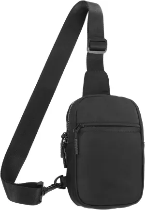 Mini Crossbody Sling Bag for Women Men, Small Waterproof Bags Trendy Fanny Packs Chest Bag with Extended Strap Casual Daypack Backpacks