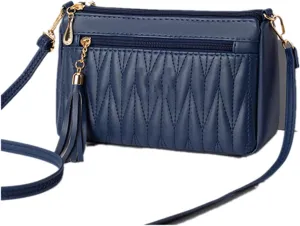 Mini Tassel Small Crossbody Bags for Women PU Leather Travel Handbag Leisure Fashion Mini Messenger Bag