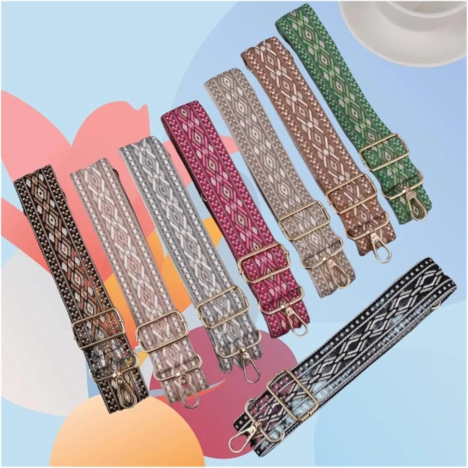 Minimalist Adjustable Shoulder Straps - Versatile Replacement Bag Straps for Luggage and Handbags