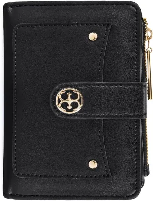 Missnine Small Wallet for Women RFID Compact Wallet Vegan Leather Bifold Ladies Wallet with Card Holder and Coin Purse