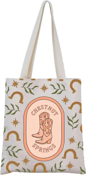 MNIGIU Bookish Tote Bag Cowboy Fan Gift Cowboy Romance Gift Book Lover Gift Book Series Gift