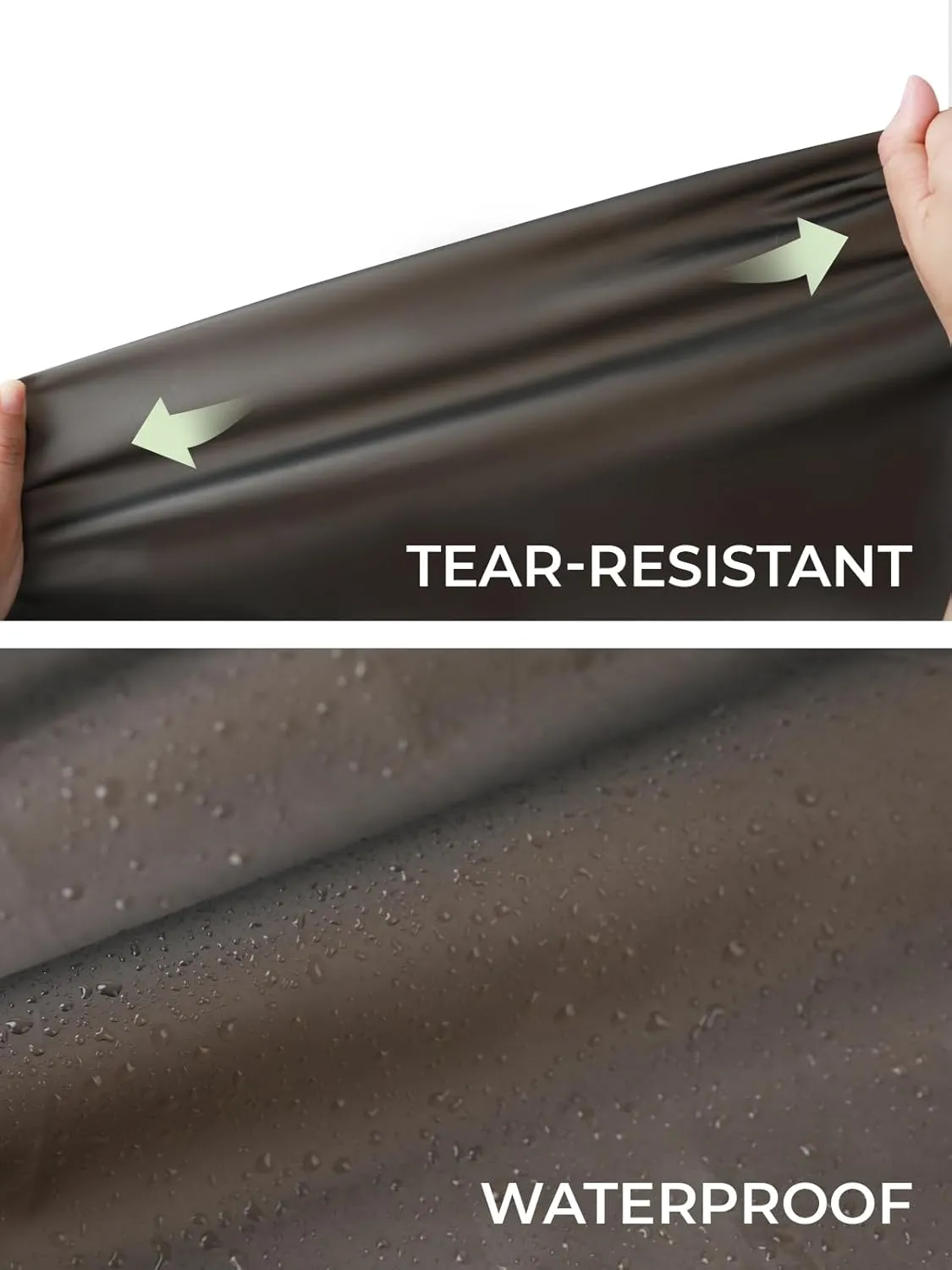 MOCOTONO Reusable Thicken EVA Rain Ponchos for Adults (1 Pack)- Extra Long Rain Jackets Raincoats for Men Women