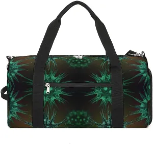 Molecules of The Virus Gym Bag for Men Women Travel Duffle Bags with Shoes Compartment Swim Dance Yoga