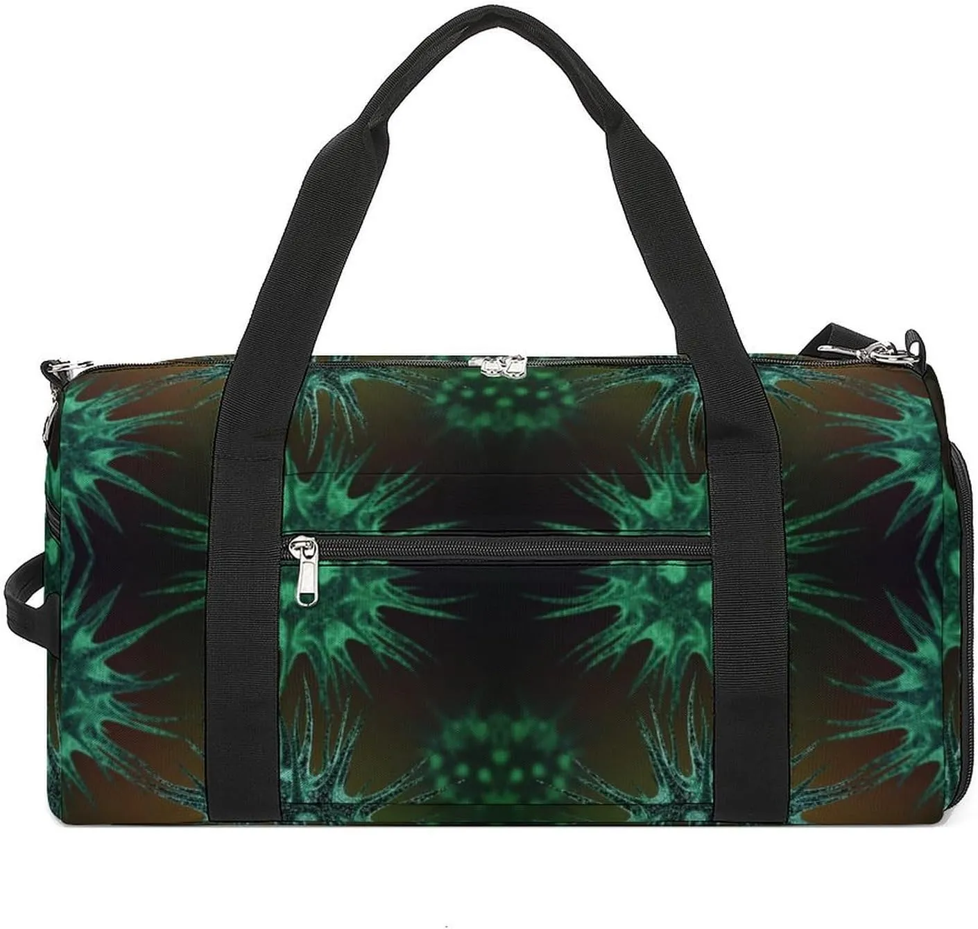 Molecules of The Virus Gym Bag for Men Women Travel Duffle Bags with Shoes Compartment Swim Dance Yoga