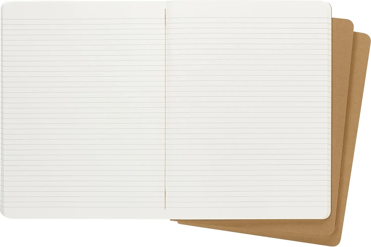 Moleskine Cahier Journal, Soft Cover, XL (7.5" x 9.5") Ruled/Lined, Kraft Brown, 120 Pages (Set of 3)