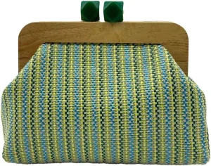 Molodo Clutch for Women Wooden Purses Handbag Crossbody Bag for Beach Summer Travel 2025