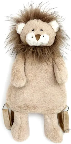 MON AMI Zuri the Lion Soft Plush Backpack – 21”, Toddler Backpack for Boys, Girls, Everyday Kids Travel Backpack, Adjustable Straps, Stuffed Animal Toy Bag