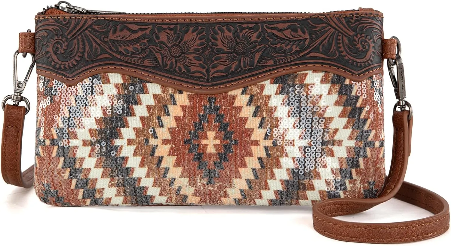 Montana West Crossbody Bags for Women Western Clutch Purses Cross Body Bag with Removable Strap