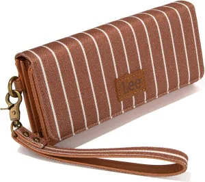 Montana West × Lee Trifold Womens Wallets RFID Blocking Long Wallet Card Holder Clutch Wristlet for Women