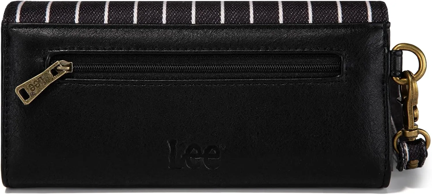 Montana West × Lee Trifold Womens Wallets RFID Blocking Long Wallet Card Holder Clutch Wristlet for Women