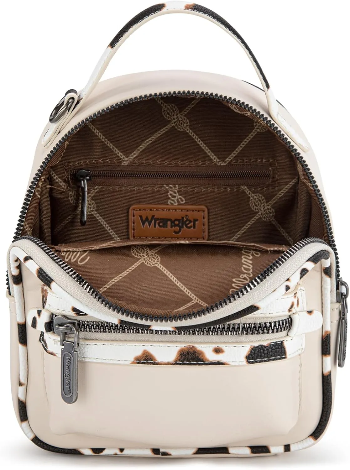 Montana West Wrangler Mini Backpack Cute Cow Print Backpack Purse for Girls and Women WG102-8600TN