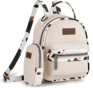 Montana West Wrangler Mini Backpack Cute Cow Print Backpack Purse for Girls and Women WG102-8600TN