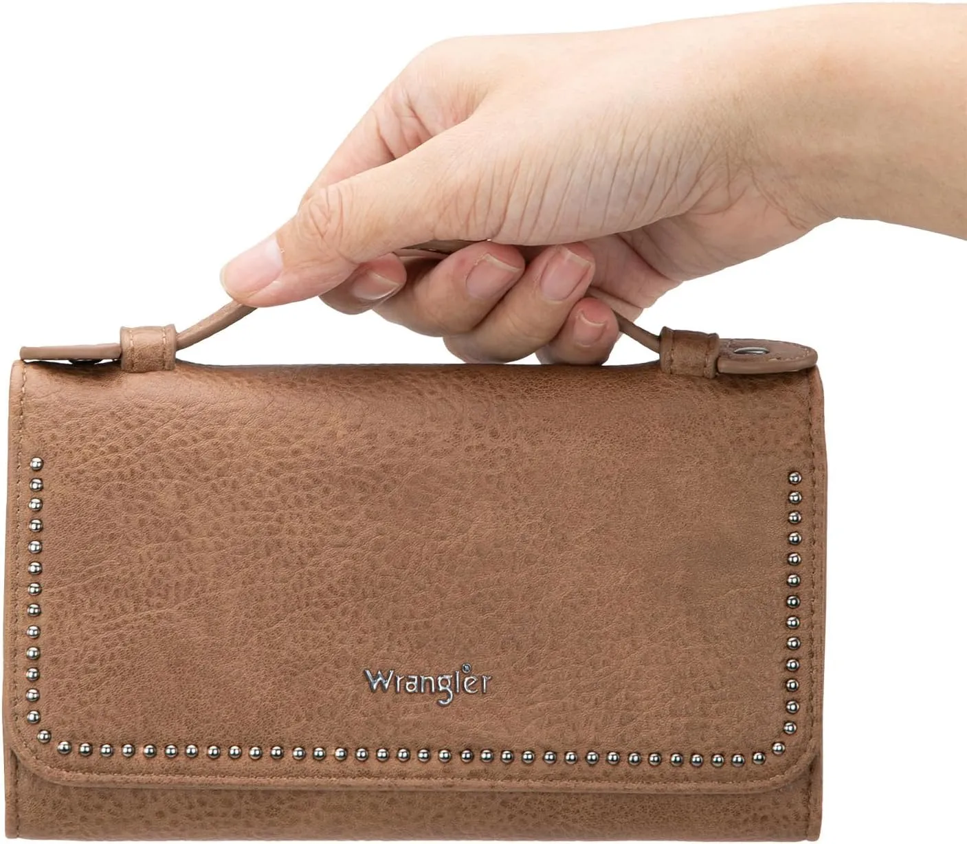 Montana West Wrangler Trifold Womens Wallets Rfid Blocking Clutch Wallets for Girls Ladies Western Crossbody Wallets with Coin Pocket and Card Holder