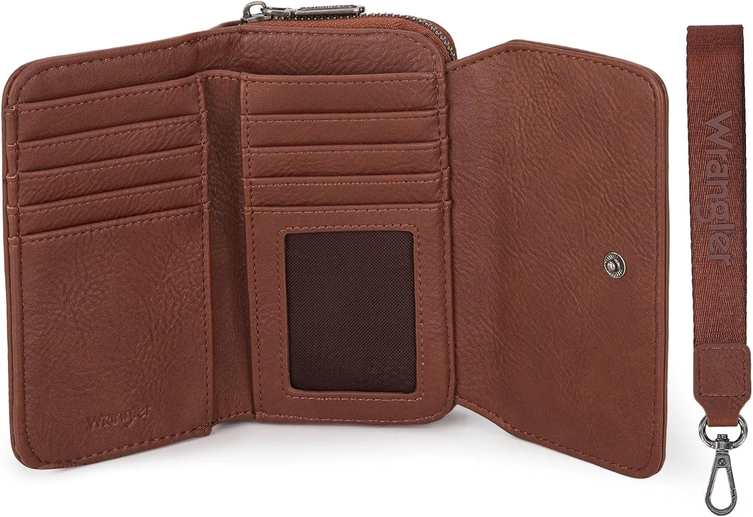 Montana West x Wrangler Wallet for Women Minimalist Clutch Wristlet Purse RFID Blocking Credit Card Holder