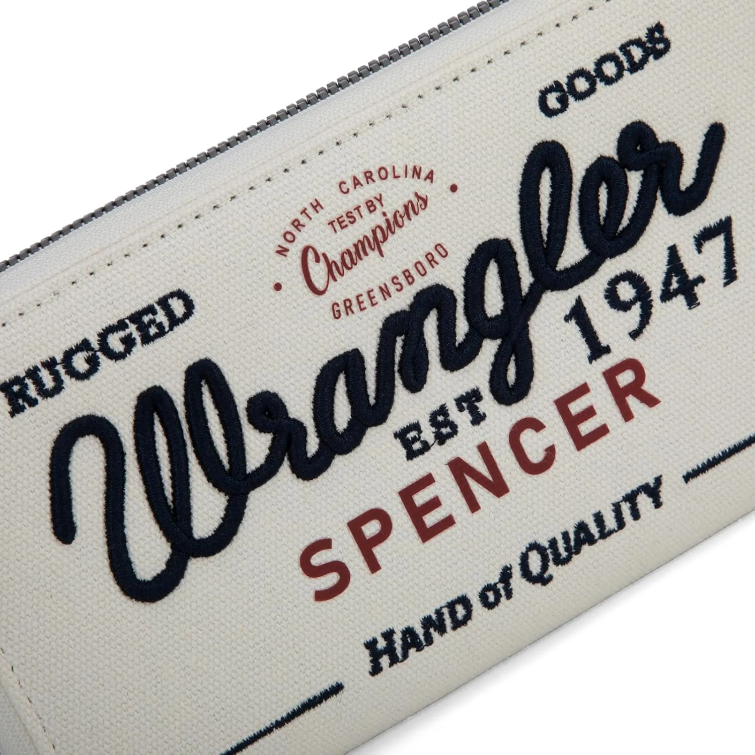 Montana West X Wrangler Wristlet Wallets for Women Classic Retro Wallet Purse Bifold Credit Card Wallets for Women Oversized Logo Clutch Wristlet