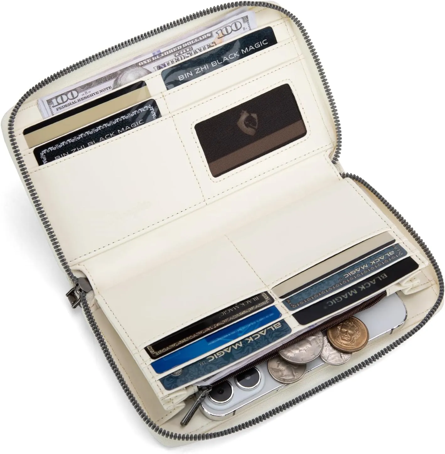 Montana West X Wrangler Wristlet Wallets for Women Classic Retro Wallet Purse Bifold Credit Card Wallets for Women Oversized Logo Clutch Wristlet