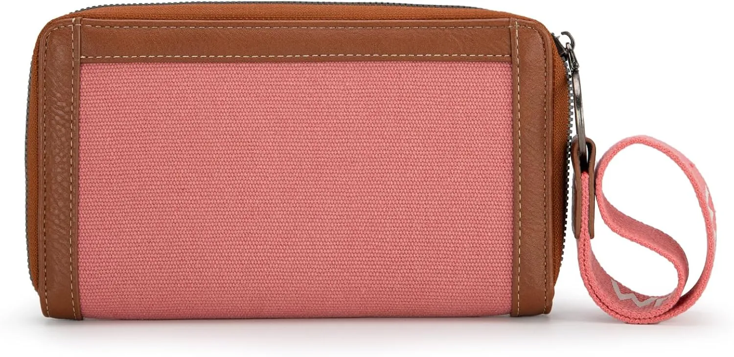 Montana West X Wrangler Wristlet Wallets Purse for Women Vintage Boho Ladies Wallet Coin Purse Two-Tone Credit Card Holder