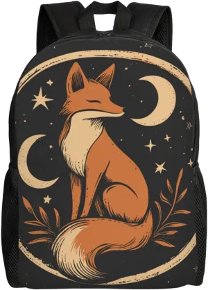 Moon Fox Backpack Waterproof Anti Theft Durable Light Laptop Bag Backpacks For Women Men Travel Gym Backpack