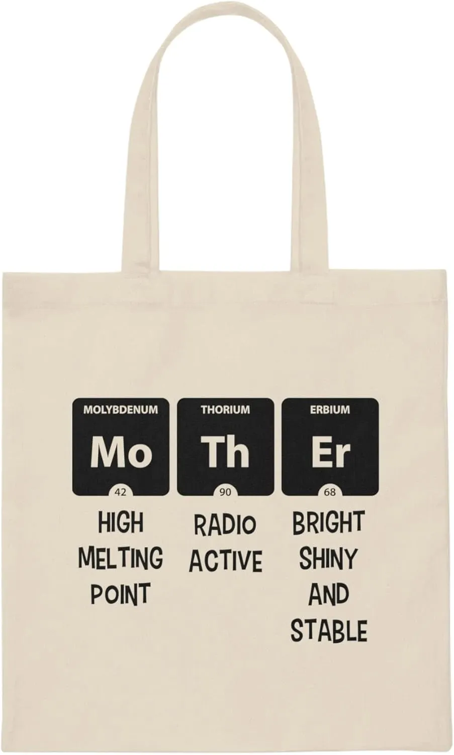 Mother Periodic Table Baby Bump Future Mom Shirt Canvas Tote Bag