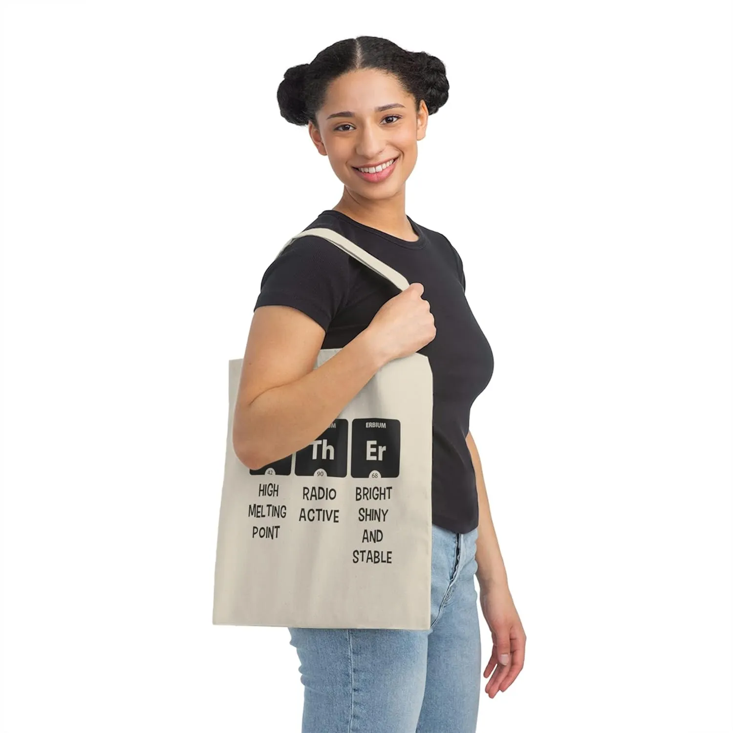 Mother Periodic Table Baby Bump Future Mom Shirt Canvas Tote Bag