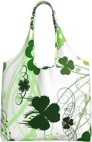 Mother's Day Floral Hearts Best Mom Ever Canvas Tote Bags Reusable Shopping Bag Handbag for Shopper Beach Gifts