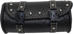 Motorcycle Saddlebags, Motorcycle Side Bag PU Leather Motorcycle Bag with Buckle Closure Stylish Bike Motorcycle Saddlebags for Motorcycle Front Fork Handlebar Sissybar,Backpacks