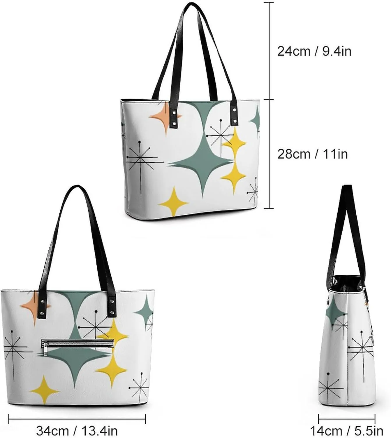 Mud Print Style A Leather Handbag with Large Capacity And Portability