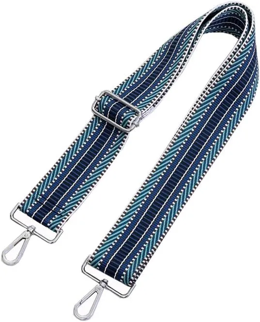 Multicolor Canvas 2" Wide Strap Replacement Purse Strap Replacement Removable Crossbody Strap for Handbags