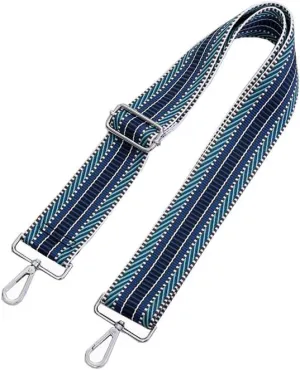 Multicolor Canvas 2" Wide Strap Replacement Purse Strap Replacement Removable Crossbody Strap for Handbags