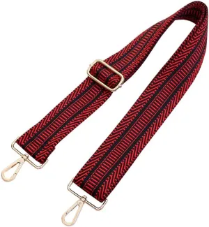 Multicolor Canvas 2" Wide Strap Replacement Purse Strap Replacement Removable Crossbody Strap for Handbags