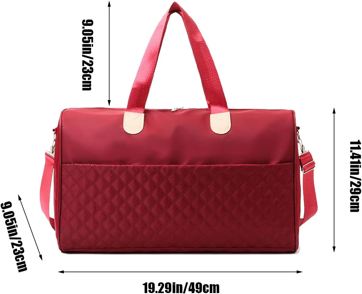 Multifunctional Travel Duffle Bag, Luggage Handbag Holdall Suitcase Handbag, Weekend Overnight Bag for Women Men