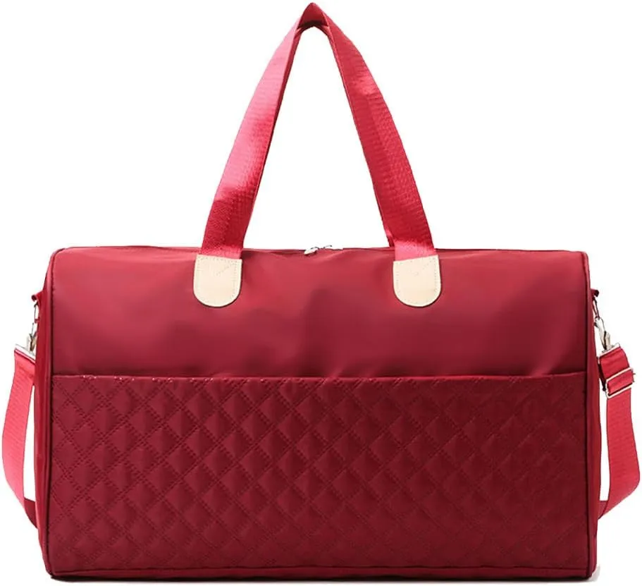Multifunctional Travel Duffle Bag, Luggage Handbag Holdall Suitcase Handbag, Weekend Overnight Bag for Women Men