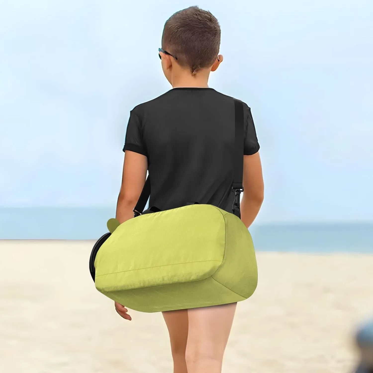 Mustard Green Travel Duffle Bags Girls Tote Toddler Weekender Bags Carry on Duffel Bag Boys Kids Gym Duffle
