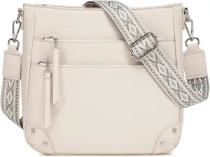 MYHOZEE Crossbody Bags for Women Leather Crossbody Purses With Adjustable Guitar Strap Trendy Hobo Women's Shoulder Bag